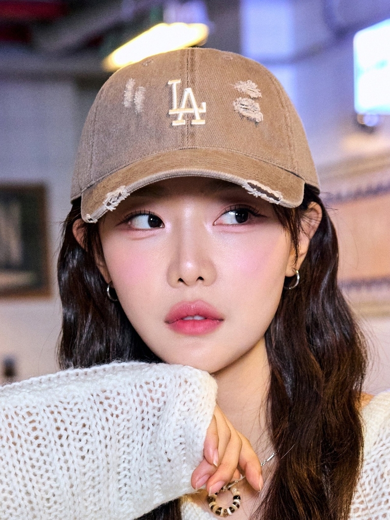 Mũ Lưỡi Trai MLB Damage Washed Unstructured Ball Cap LA Dodgers Brown