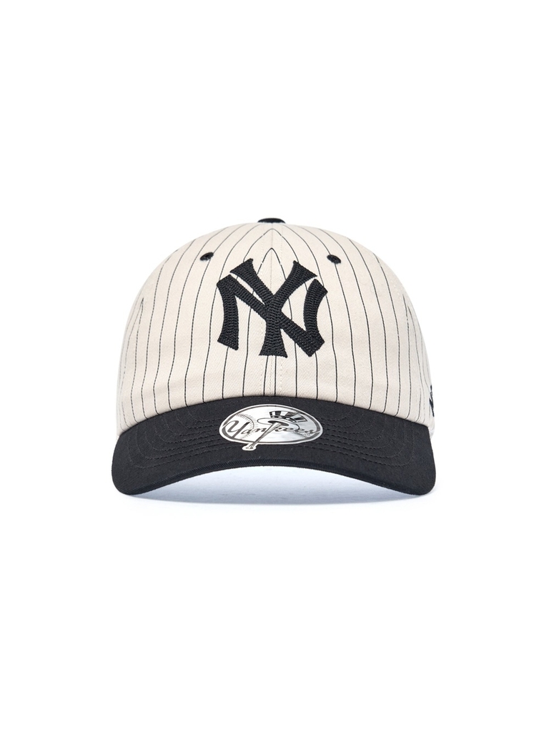 Mũ Lưỡi Trai MLB Signature Stripe Unstructured Ball Cap New York Yankees Black [Karina PICK]