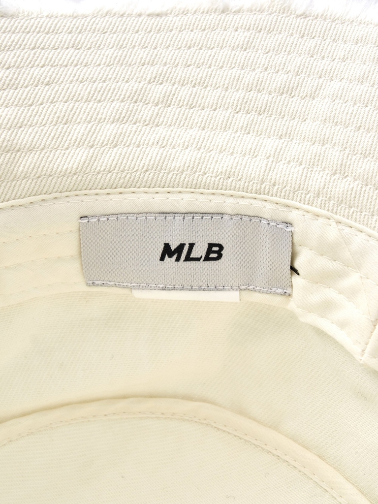 Nón Bucket MLB Colored Denim Safari Bucket Hat New York Yankees Cream