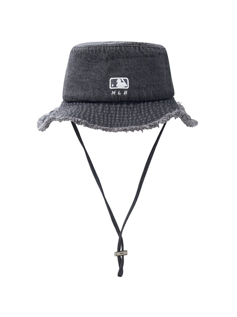 Nón Bucket MLB Colored Denim Safari Bucket Hat New York Yankees Grey