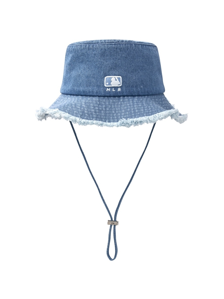 Nón Bucket MLB Colored Denim Safari Bucket Hat New York Yankees Blue