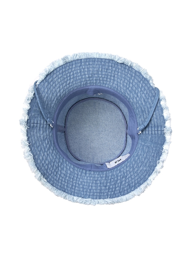 Nón Bucket MLB Colored Denim Safari Bucket Hat New York Yankees Blue