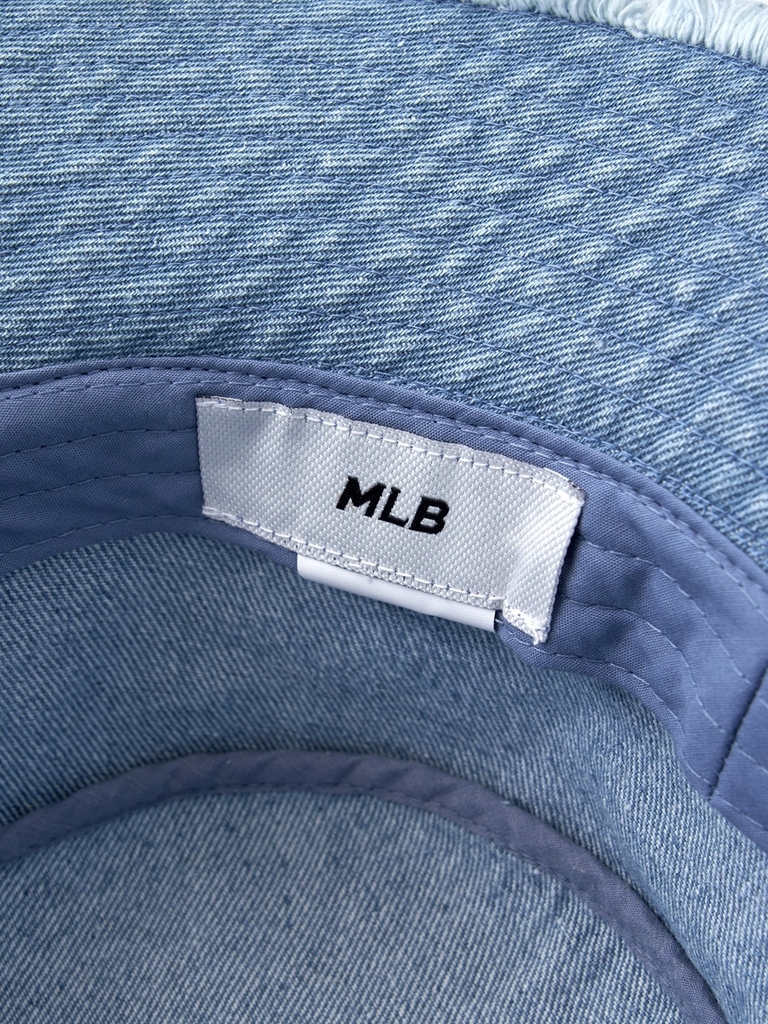 Nón Bucket MLB Colored Denim Safari Bucket Hat New York Yankees Blue