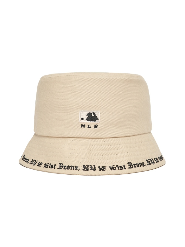 Nón Bucket MLB Gothic Bucket Hat New York Yankees New York Yankees Beige