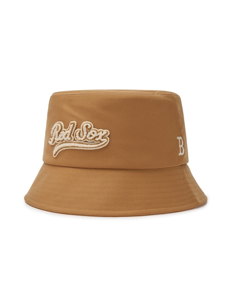 Nón Bucket MLB Varsity Buckle Culsive Bucket Hat Boston Red Sox Camel