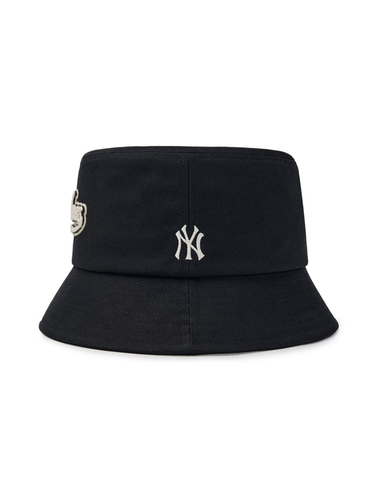 Nón Bucket MLB Varsity Buckle Cursive Bucket Hat New York Yankees Black