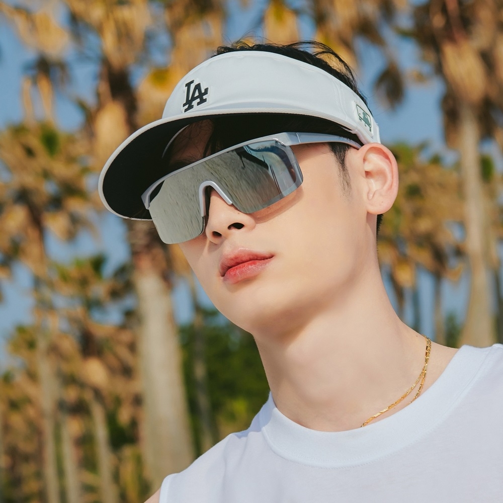 Nón MLB Athleisure Sun Cap LA Dodgers White