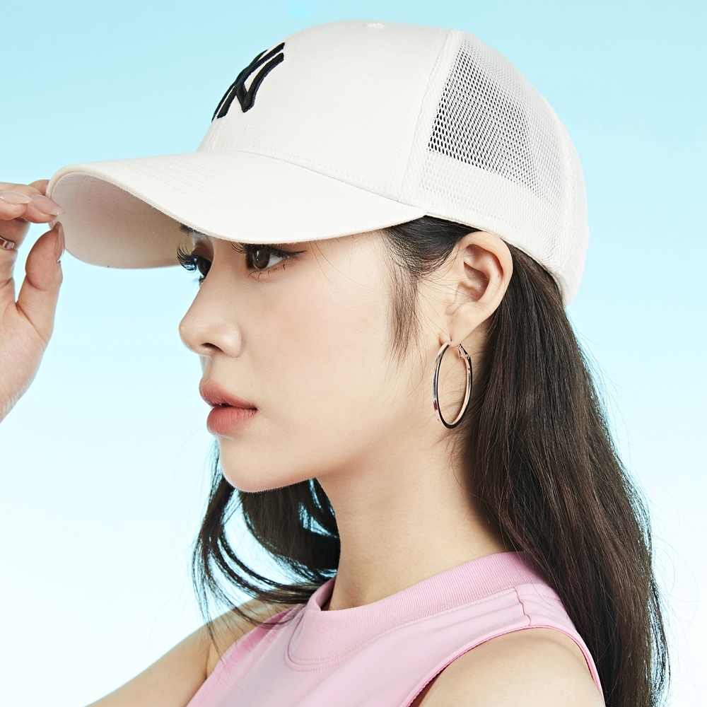 Nón MLB Basic Mesh Cap New York Yankees Cream