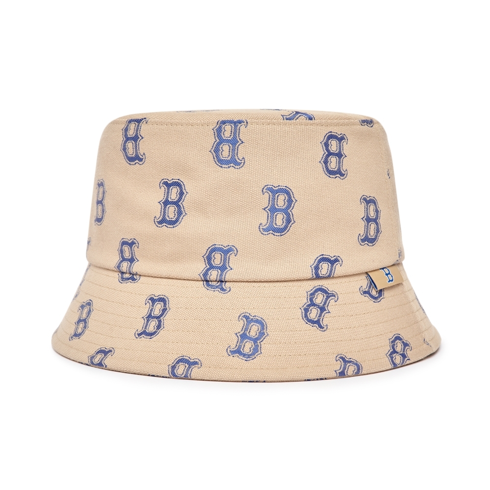 Nón MLB Bic Classic Monogram Bucket Hat Boston Red Sox L.Sand