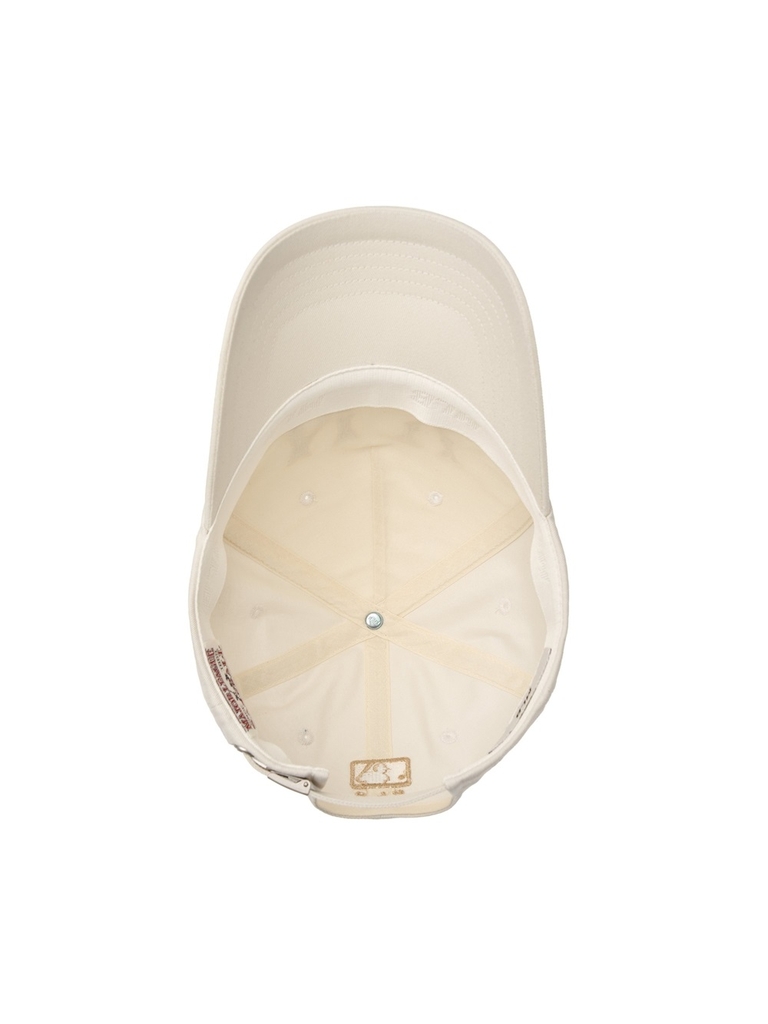 Nón MLB Korea Basic Coopers Washed Unstructured Ball Cap New York Yankees Cream