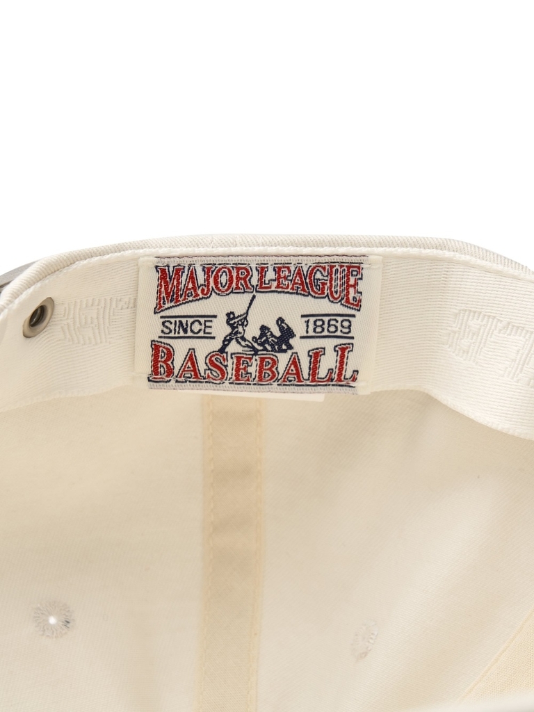 Nón MLB Korea Basic Coopers Washed Unstructured Ball Cap New York Yankees Cream