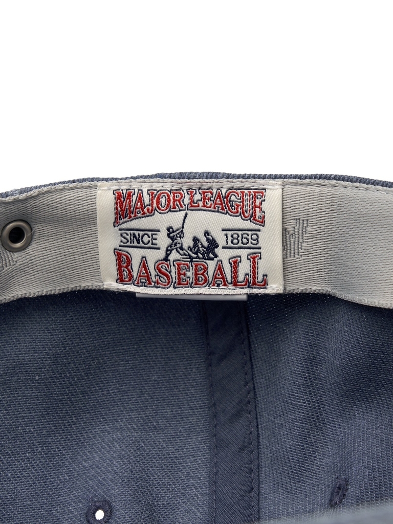 Nón MLB Korea Varsity Lettering Color Denim Unstructured Ball Cap New York Yankees Indigo