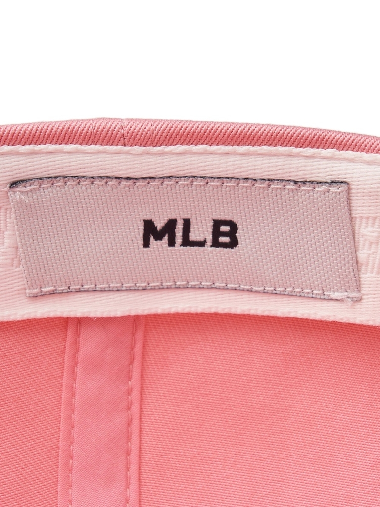 Nón MLB Korea Culsive Lettering Unstructured Ball Cap New York Yankees Pink