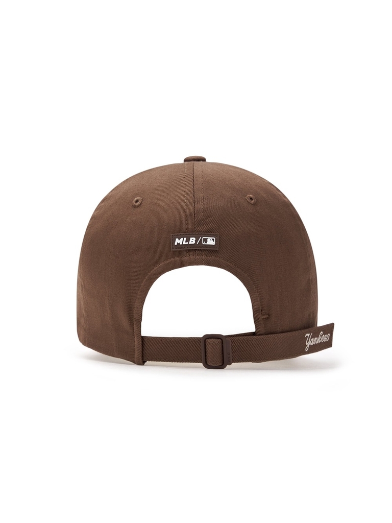Nón MLB Korea Nanologo Unstructured Ball Cap New York Yankees Brown