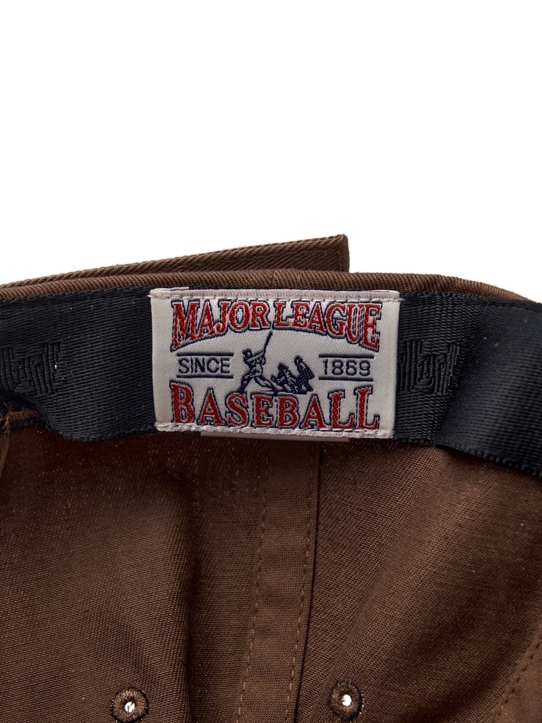 Nón MLB Korea Nanologo Unstructured Ball Cap New York Yankees Brown