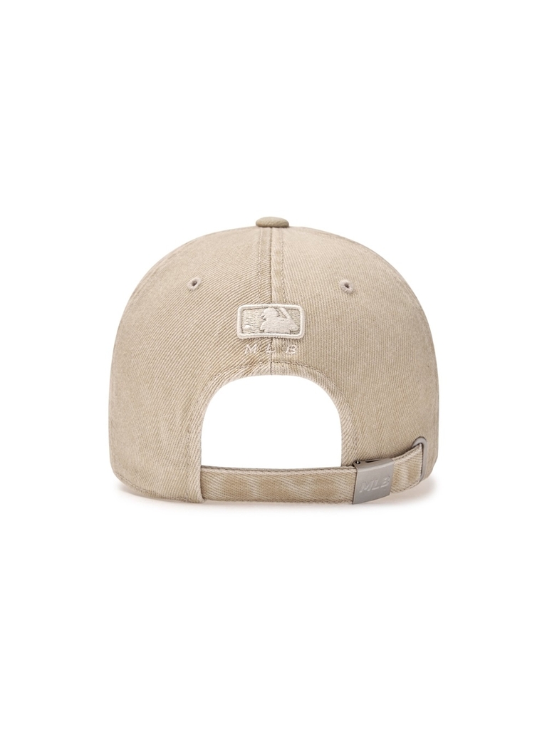 Nón MLB Korea Varsity Lettering Pigment Unstructured Ball Cap Boston Red Sox Beige