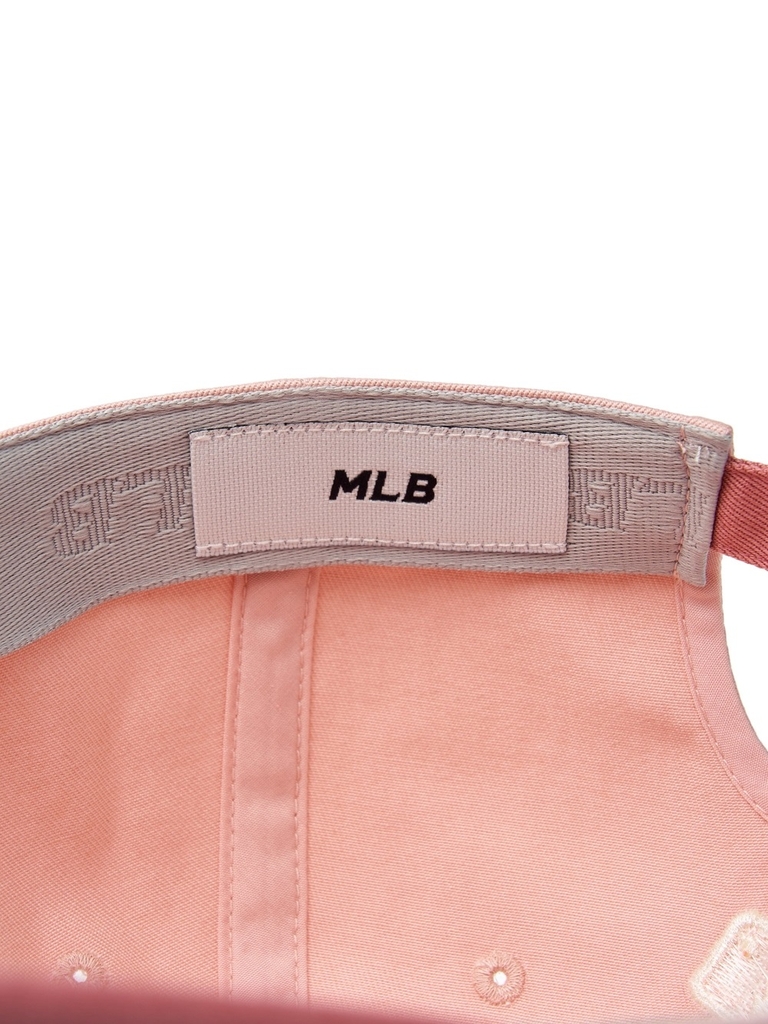 Nón MLB Korea Varsity One Point Color Block Unstructured Ball Cap Cleveland Guardians Pink