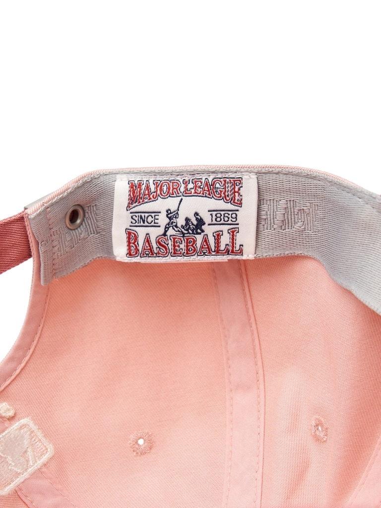 Nón MLB Korea Varsity One Point Color Block Unstructured Ball Cap Cleveland Guardians Pink