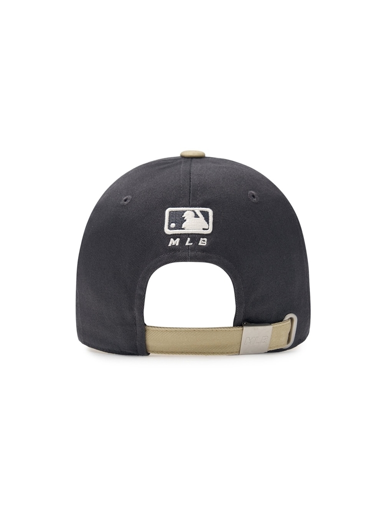 Nón MLB Korea Varsity One Point Color Block Unstructured Ball Cap New York Yankees Grey
