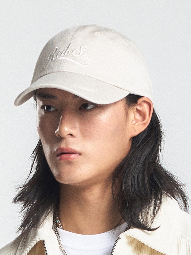 Nón MLB Korea Vintage Culsive Unstructured Ball Cap Boston Red Sox Cream