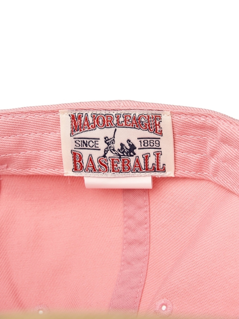 Nón MLB Korea Varsity Vintage Culsive Color Block Unstructured Ball Cap New York Yankees Pink