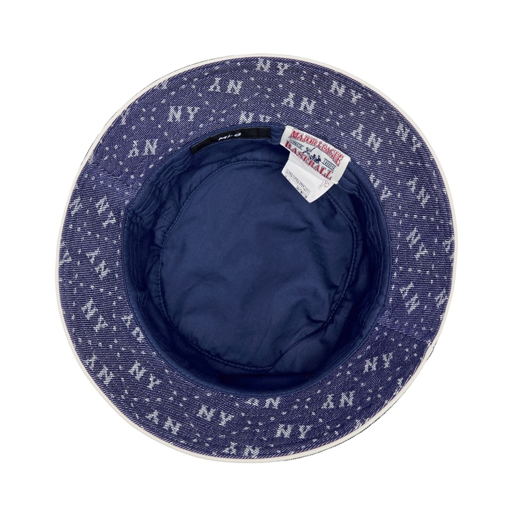 Nón MLB Denim Dia Monogram Bucket Hat New York Yankees D.Navy