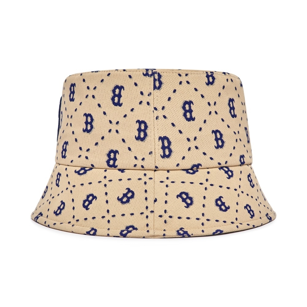 Nón MLB Diamond Monogram Bucket Hat Boston Red Sox L.Sand