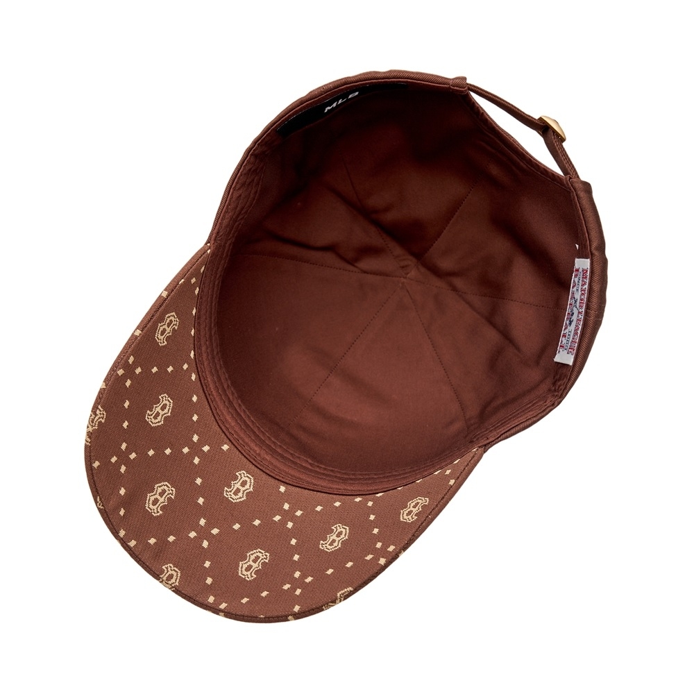 Nón MLB Korea Diamond Monogram Point Ball Cap Boston Red Sox D.Brown
