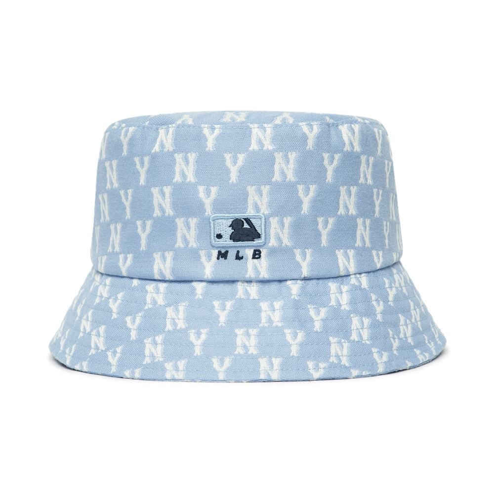 Nón MLB Monogram Classic Bucket Hat New York Yankees L.Blue