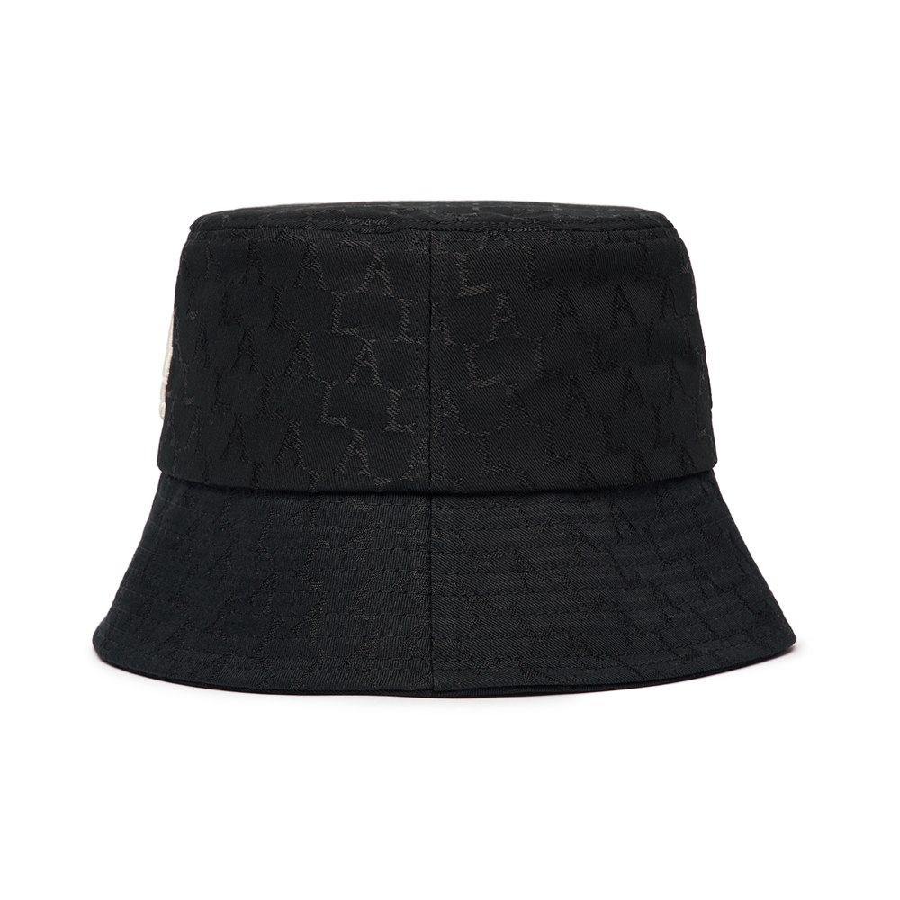 Nón MLB Monogram Classic Jacquard Bucket Hat LA Dodgers Black