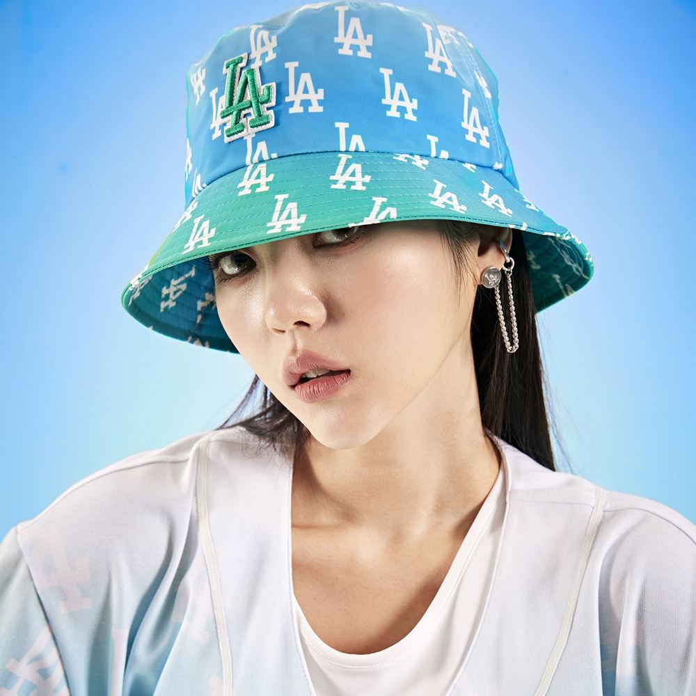 Nón MLB Monogram Gradation Bucket Hat LA Dodgers L.Blue