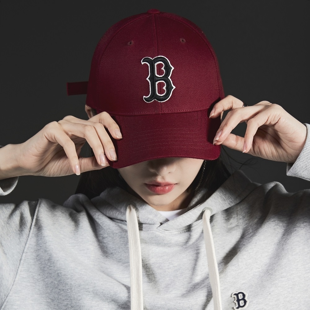 Nón MLB New Fit Structure Ball Cap Boston Red Sox Wine
