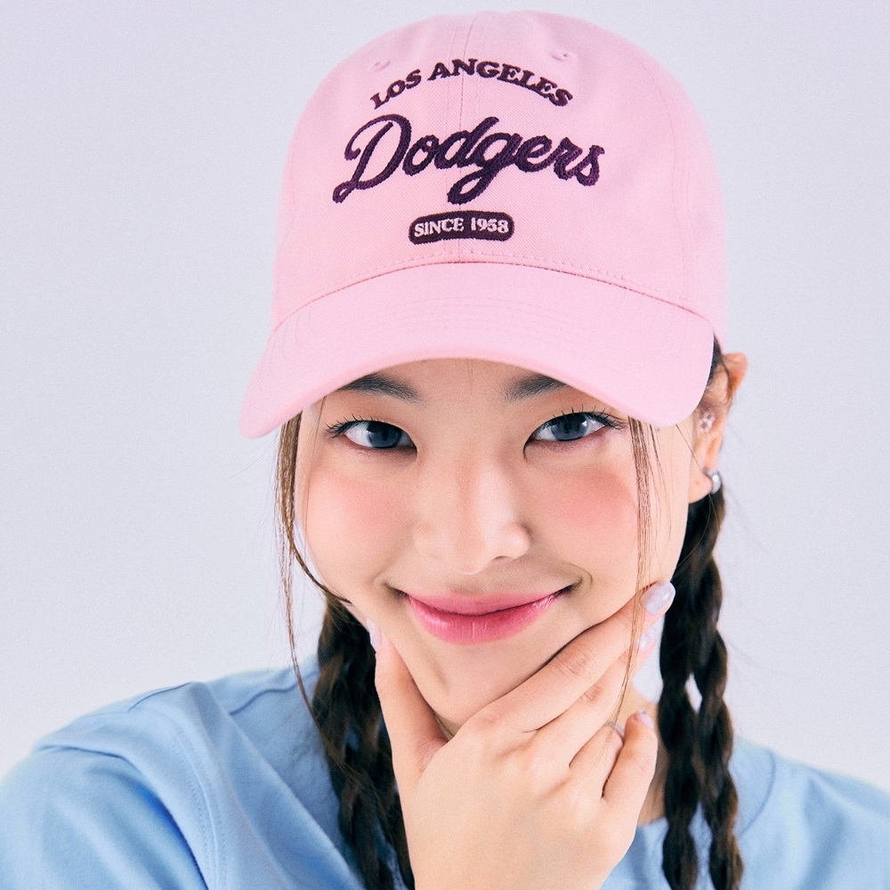 Nón MLB Varsity Lettering Ball Cap LA Dodgers Peach
