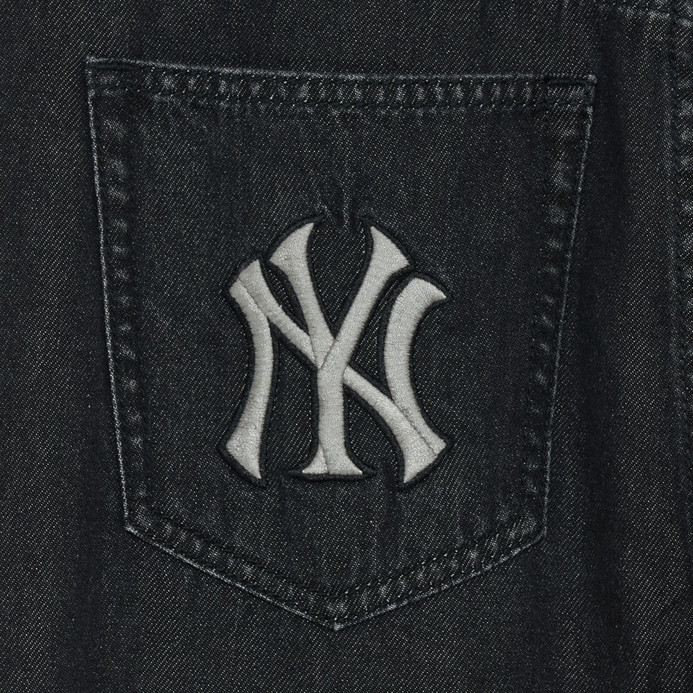 Quần Jean MLB Korea Multi Mega Logo New York Yankees Black