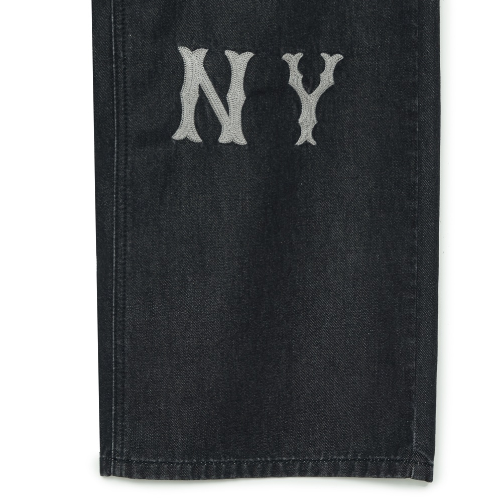 Quần Jean MLB Korea Multi Mega Logo New York Yankees Black