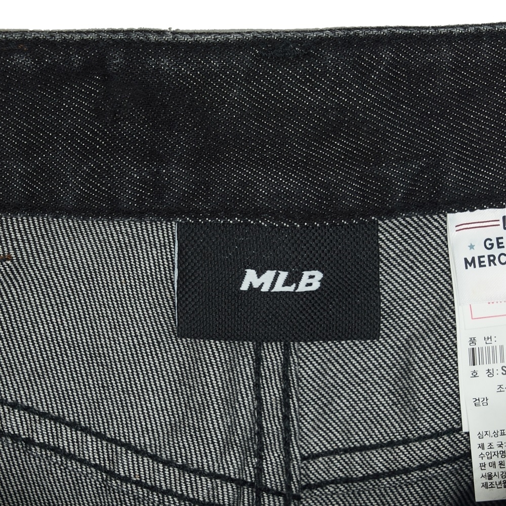 Quần Jean MLB Korea Multi Mega Logo New York Yankees Black