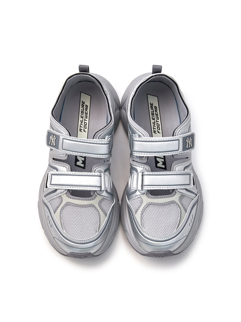 Sandals MLB Ace Runner Mary Jane New York Yankees Silver