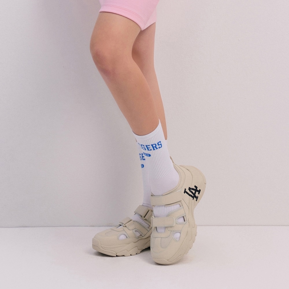 Sandals MLB Korea [Women's Size] BigBall Chunky Mask LA Dodgers Cream