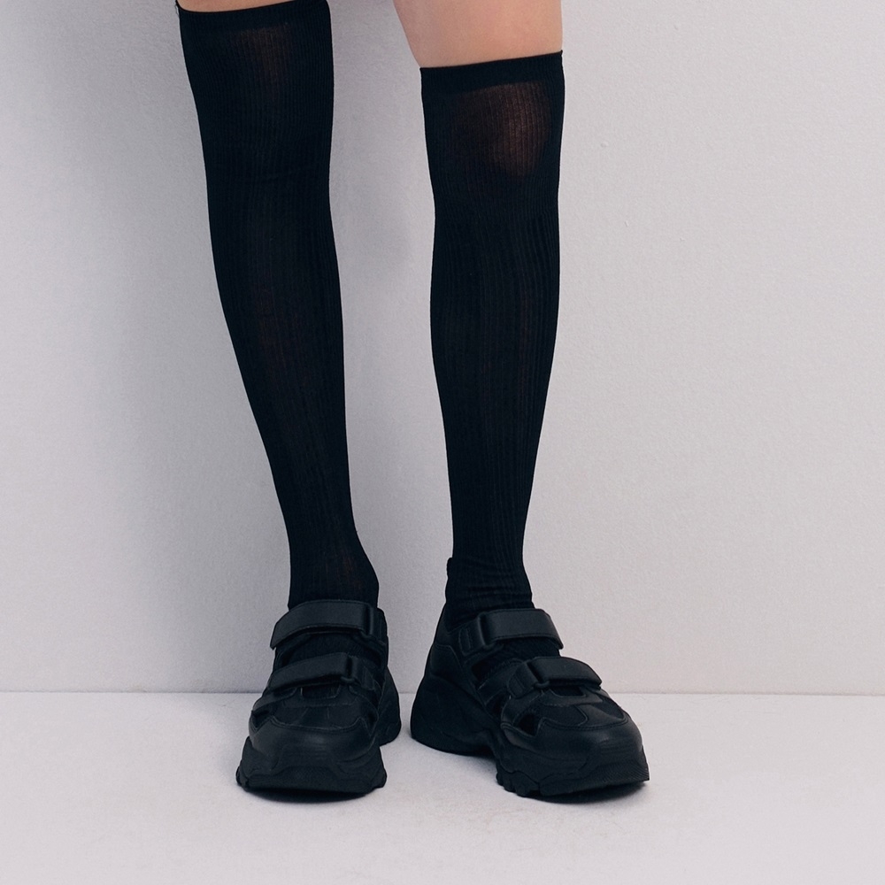 Sandals MLB Korea [Women's Size] BigBall Chunky Mask New York Yankees Black