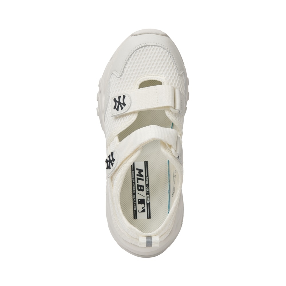 Sandals MLB Korea BigBall Chunky Mask Mary Jane New York Yankees Ivory