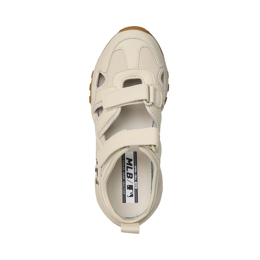 Sandals MLB Korea [Women's Size] BigBall Chunky Mask New York Yankees Cream