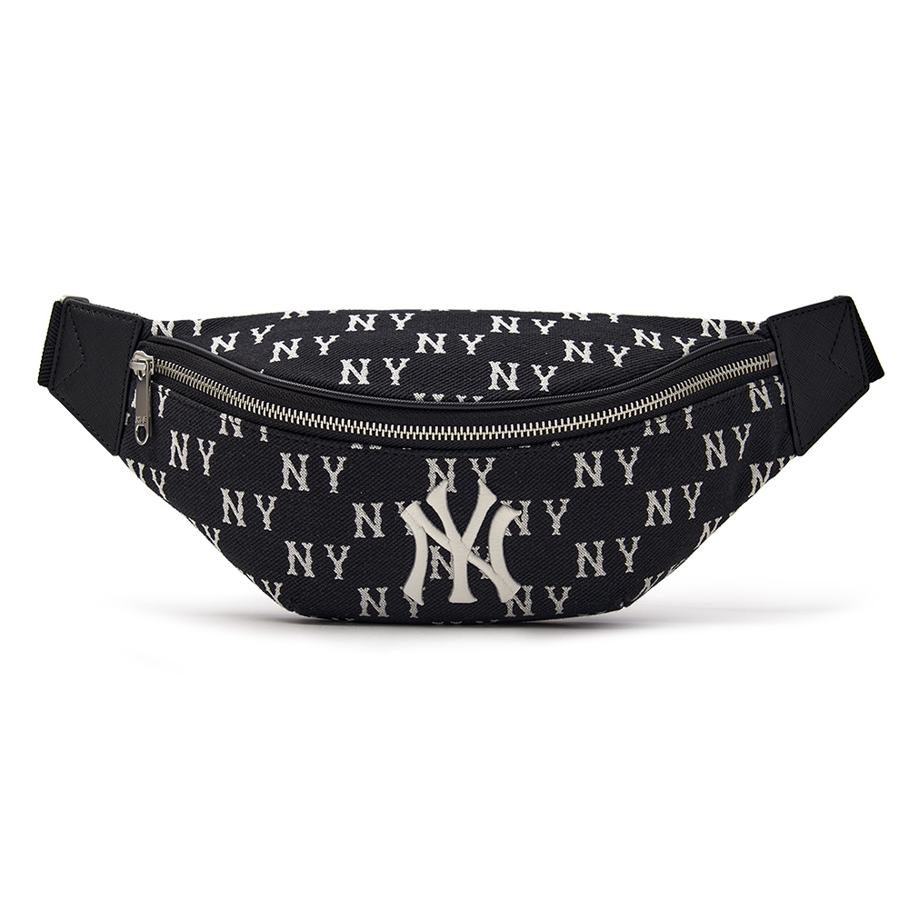 Túi MLB Korea Classic Mono Jacquard Hip Sack New York Yankees Black