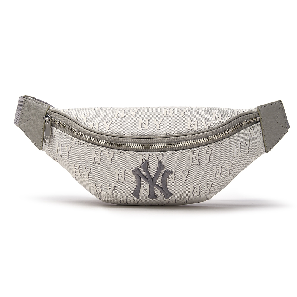Túi MLB Korea Classic Mono Jacquard Hip Sack New York Yankees Grey