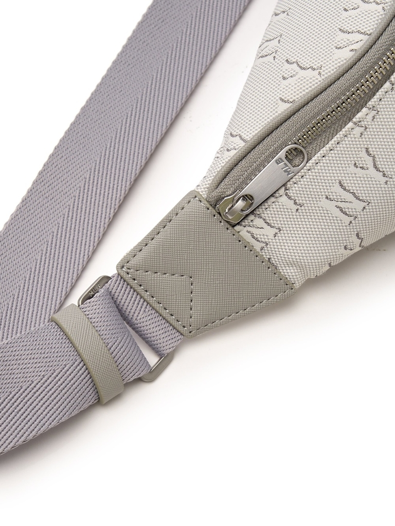 Túi MLB Korea Classic Mono Jacquard Hip Sack New York Yankees Grey