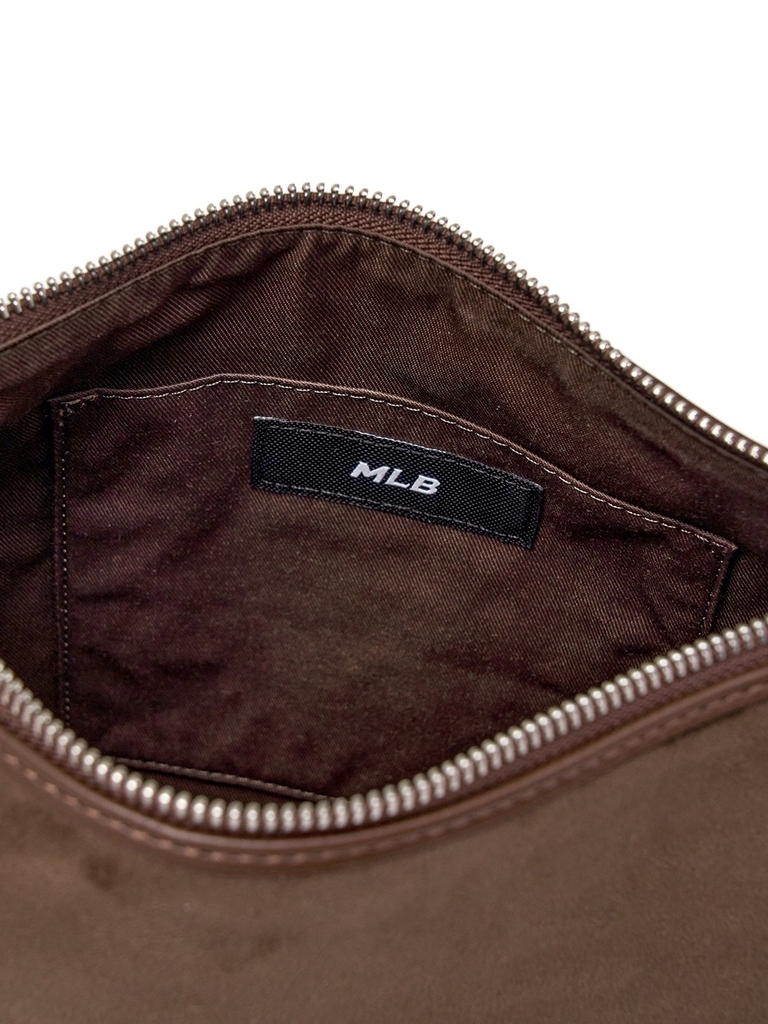 Túi MLB Basic Suede Bucket Bag New York Yankees Brown