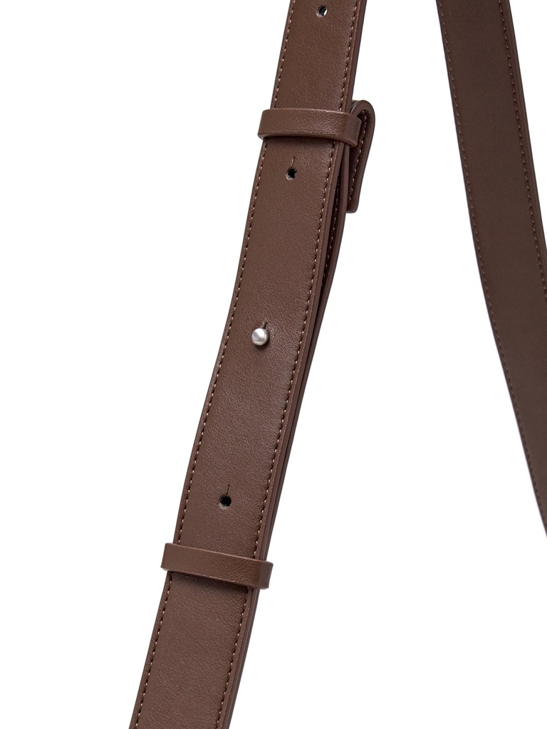 Túi MLB Basic Suede Bucket Bag New York Yankees Brown