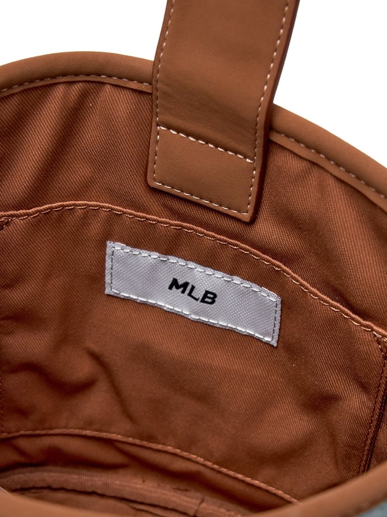 Túi MLB Classic Mono Vintage Denim Mini Bucket Bag New York Yankees Blue