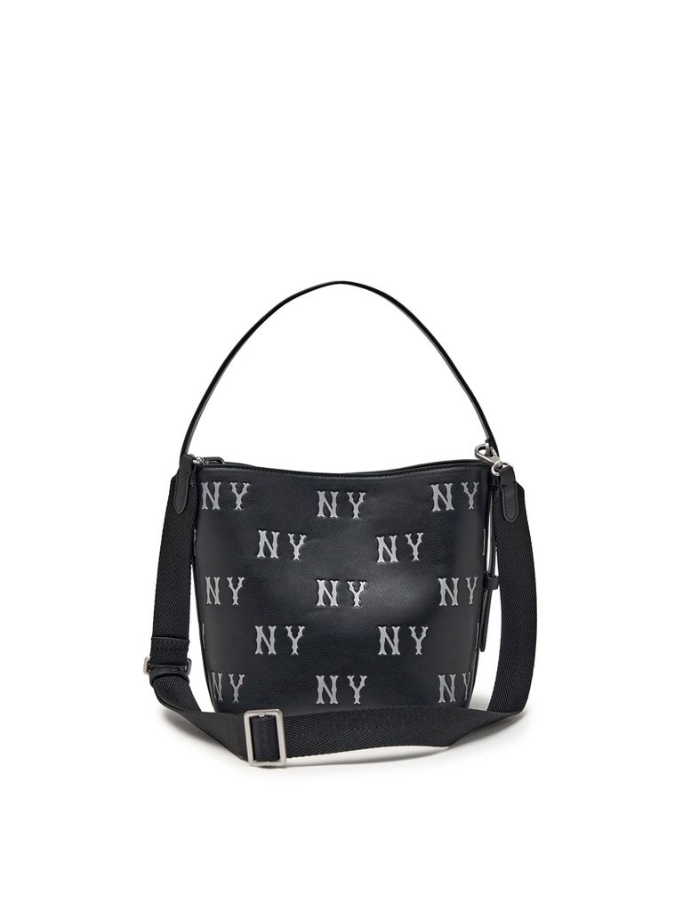 Túi MLB Classic Mono Embossed Bucket Bag New York Yankees Black