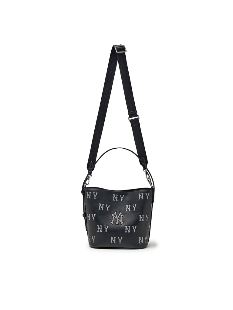 Túi MLB Classic Mono Embossed Bucket Bag New York Yankees Black