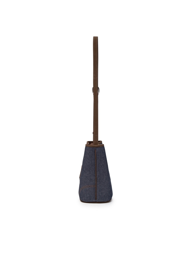 Túi MLB New York Yankees Denim Bucket Bag Indigo